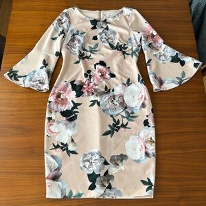 Calvin Klein floral pencil dress 8